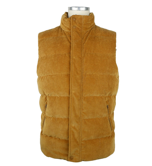 Herno Elegant Beige Goose Down Vest - Smooth Zip Closure