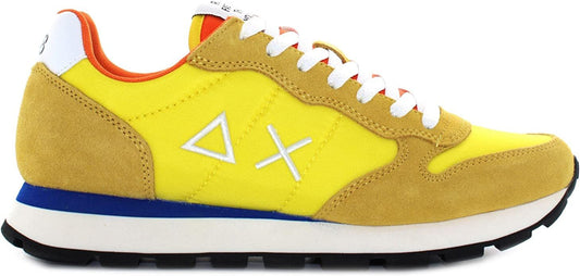 Sun68 Sunny Suede-Accent Men's Sneakers in Vibrant Yellow