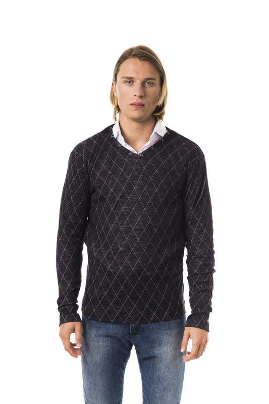 BYBLOS Black Cotton Men Sweater