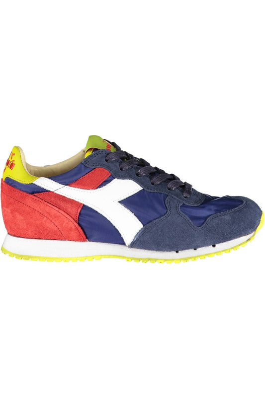 Diadora Blue Contrast Lace-up Sneakers