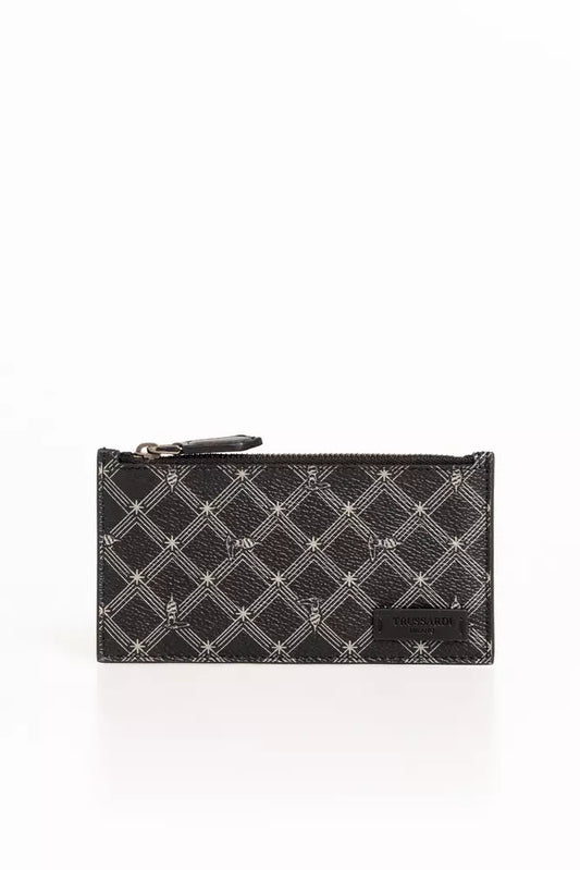 Trussardi Black Crespo Leather Men Wallet