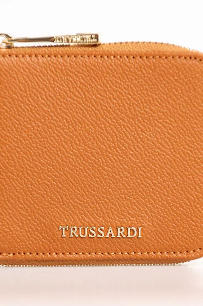 Trussardi Beige Leather Women Wallet