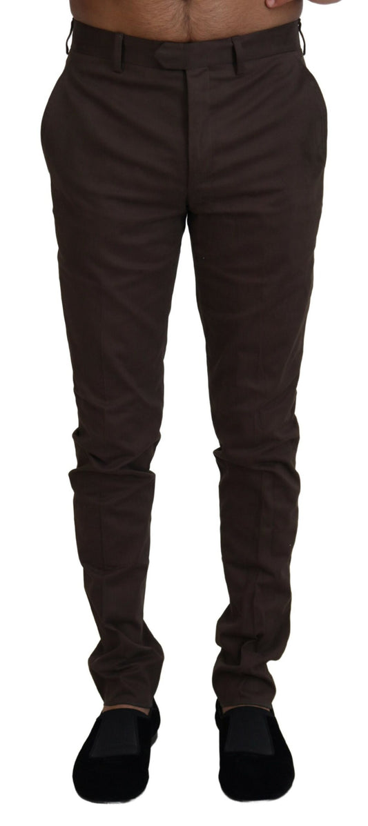 BENCIVENGA Elegant Brown Italian Designer Pants