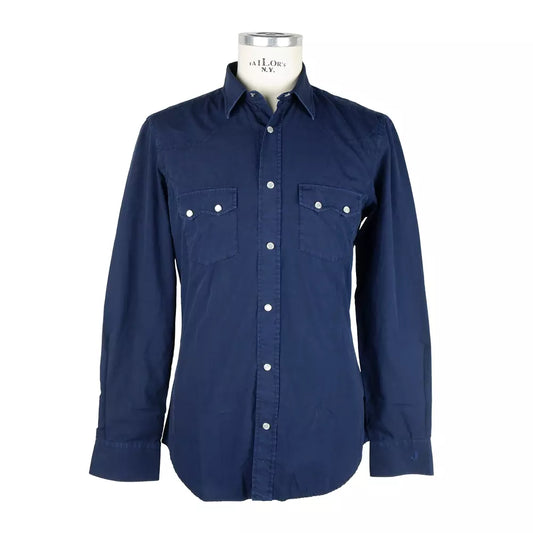 Jeckerson Elegant Cotton Snap-Button Men's Shirt