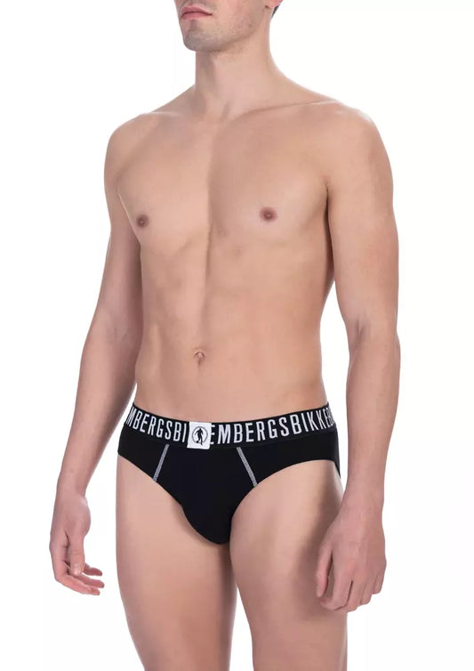 Bikkembergs Black Cotton Men Brief