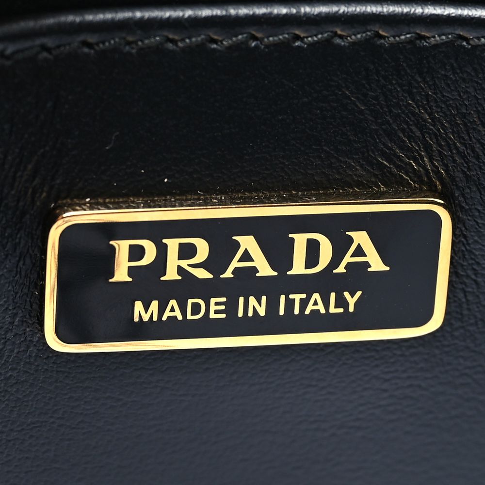 Prada Elegant Black Saffiano Leather Shoulder Bag