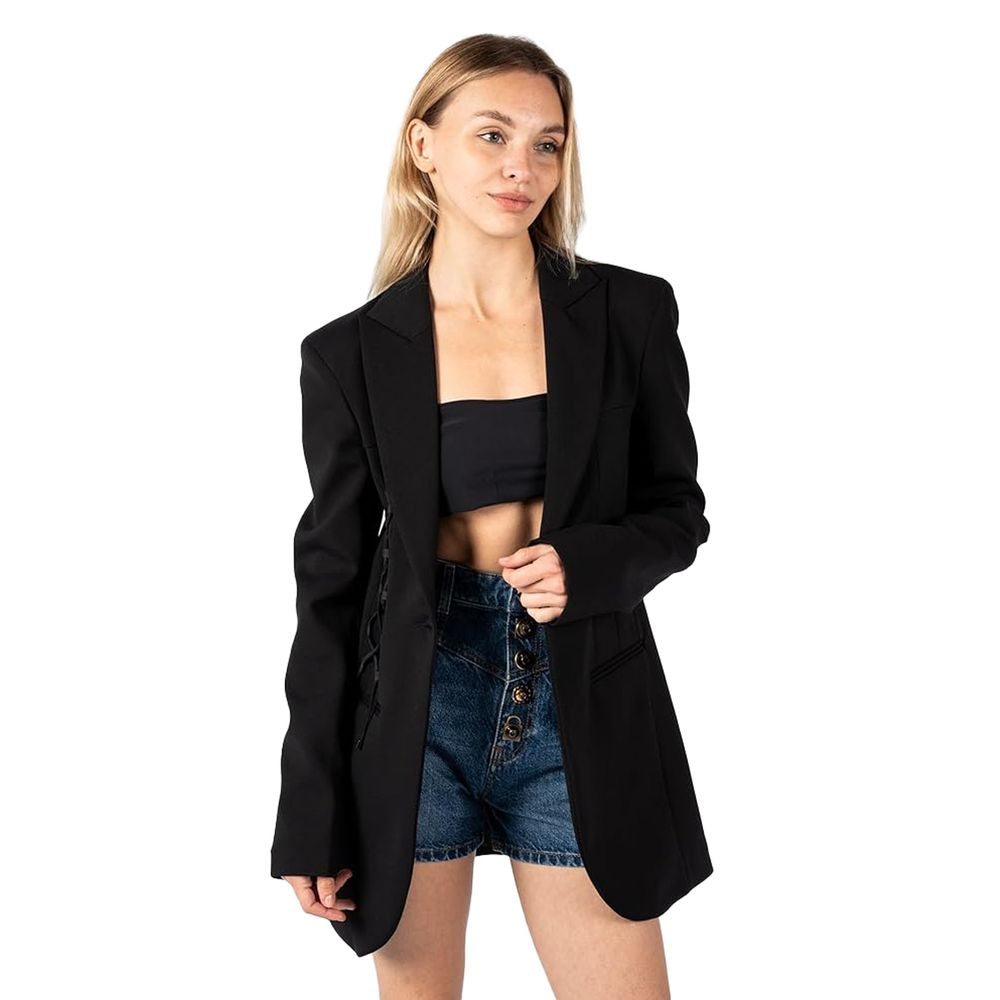 PINKO Black Viscose Suits & Blazer