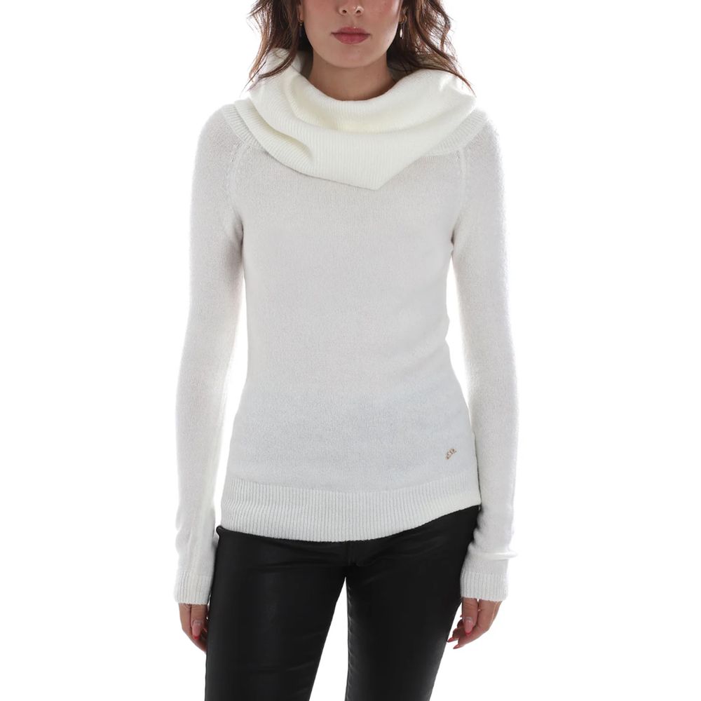 Yes Zee White Viscose Sweater