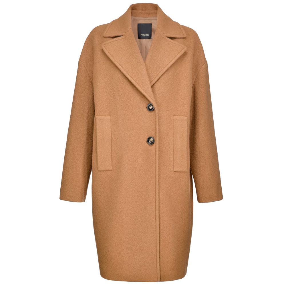 PINKO Brown Wool Jackets & Coat