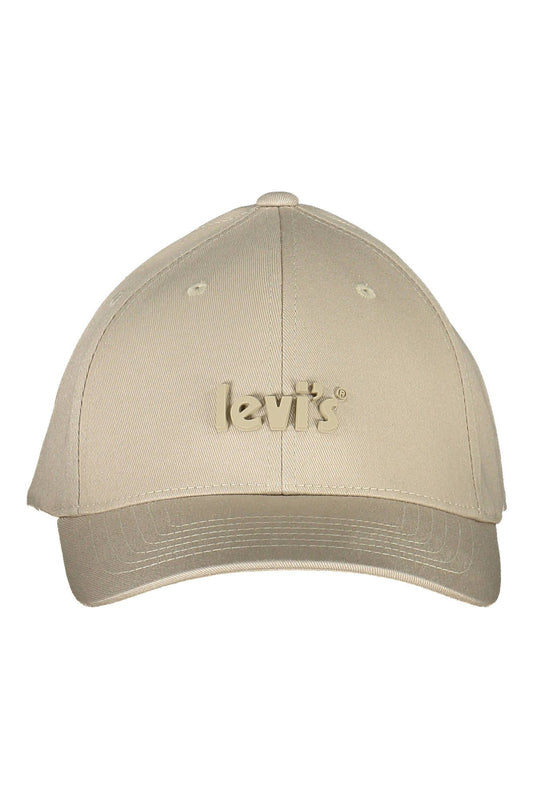 Levi's Beige Cotton Cap with Logo Visor